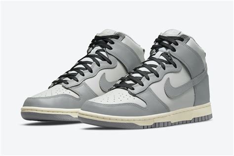 grey Nike dunks high tops